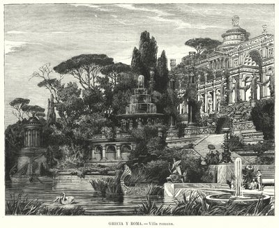 Roman villa by German School