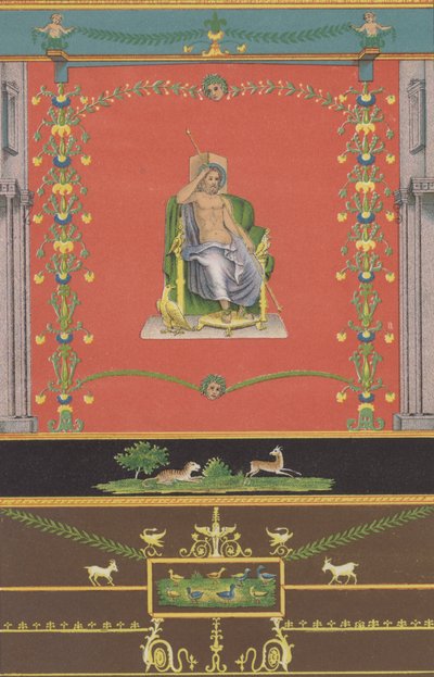 Roman Wall Painting from Pompeii by German School