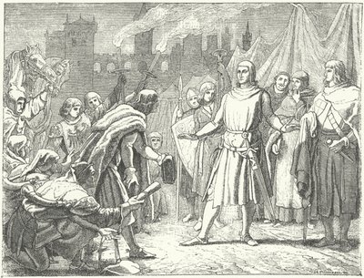 Rudolf of Habsburg, the Newly Elected King of Germany, Greeted by the People of Basel by German School