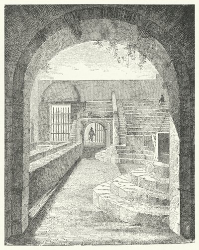 Ruins of the Small Theatre at Pompeii by German School