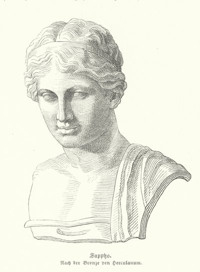 Sappho, Ancient Greek poet by German School