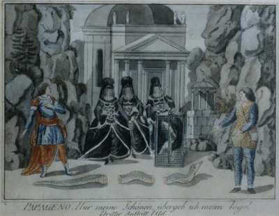 Scene from The Magic Flute by Wolfgang Amadeus Mozart by German School