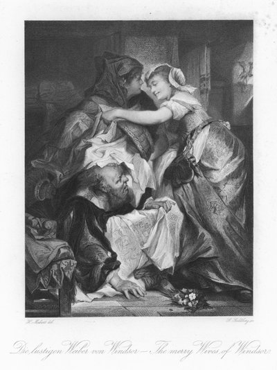 Scene from The Merry Wives of Windsor by German School