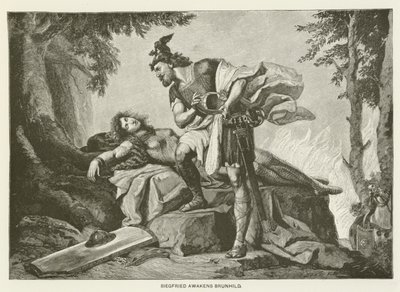 Siegfried awakens Brunhild by German School