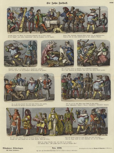 Sir John Falstaff by German School
