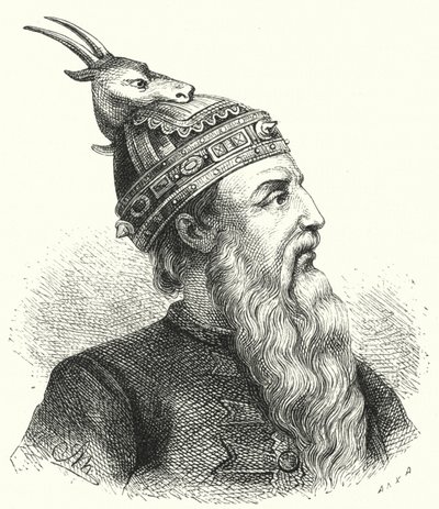 Skanderbeg, Albanian nobleman and military commander by German School