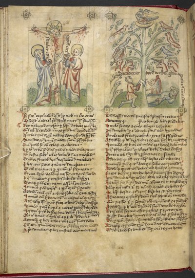 Nebuchadnezzar sees a tree in a dream; the Crucifixion, from 