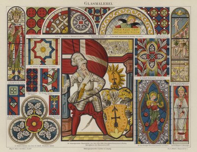 Stained glass by German School
