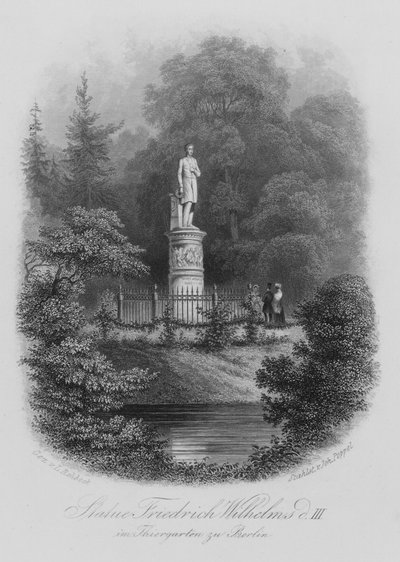 Statue of Frederick William III of Prussia in the Tiergarten, Berlin by German School