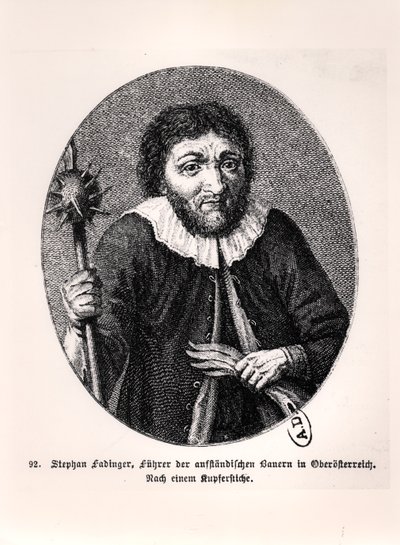 Stephan Fadinger, leader of Austrian peasant revolt by German School