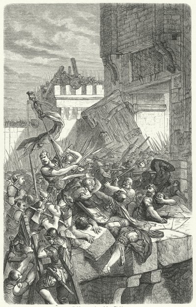 Storming of a City by German School