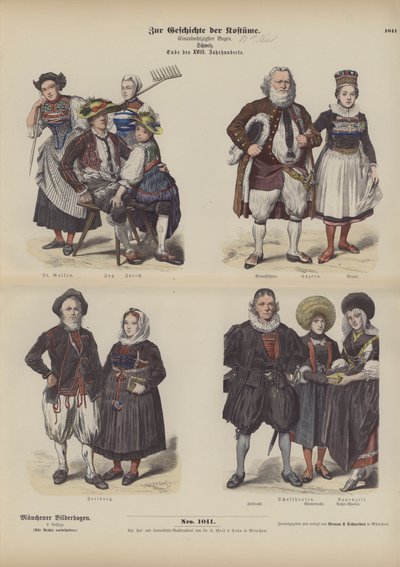 Swiss Costume, End 18th Century by German School