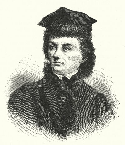 Tadeusz Kosciuszko, Polish-Lithuanian general who led an uprising against Russian and Prussian rule (engraving) by German School