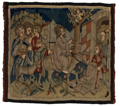 Tapestry panel with scenes from the Passion from an antependium, from Upper Rhineland by German School