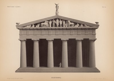 Temple of Zeus, Olympia, Greece by German School