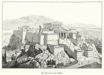 The Acropolis of Athens, Ancient Greece by German School