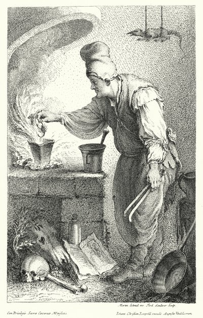 The Alchemist by German School