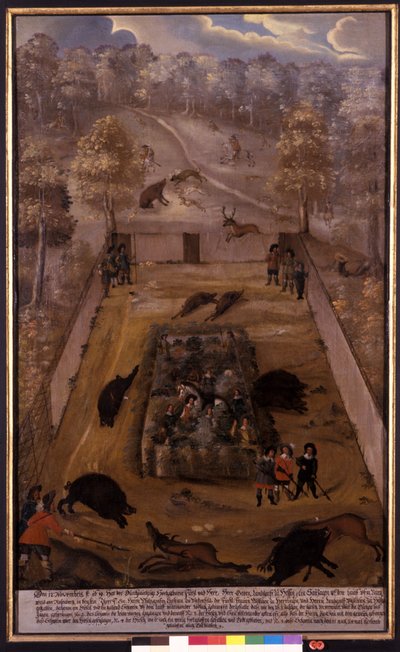 The Boar Hunt by German School
