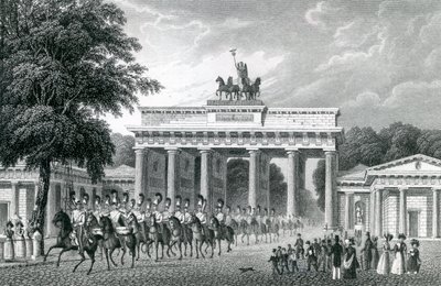 The Brandenburg Gate, Berlin by German School