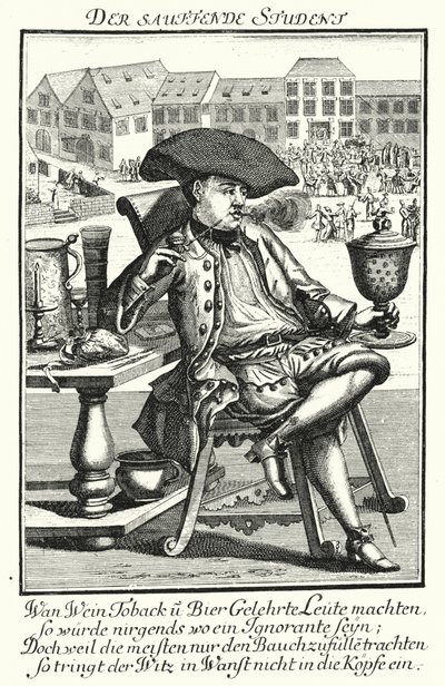 The Drunk Student by German School