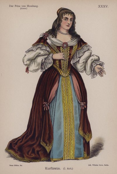 The Duchess of Brandenburg, from The Prince of Homburg by Heinrich von Kleist by German School