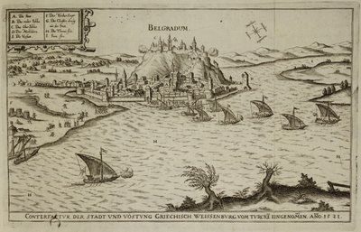 The Fall of Belgrade to the Turks in 1521, Illustration from a Book on the Ottoman Campaigns in Europe, Engraved by Paul Furst by German School