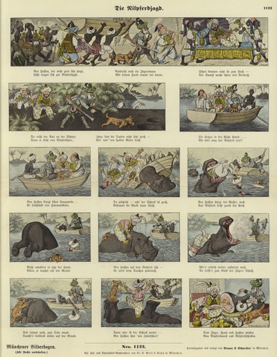 The Hippopotamus Hunt by German School