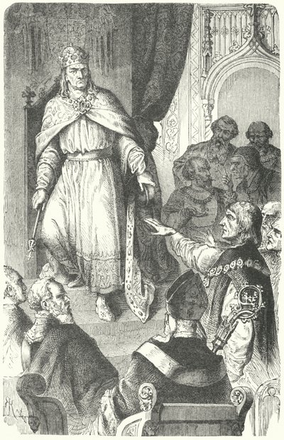The Holy Roman Emperor Charles IV Issues the Golden Bull of 1356 by German School