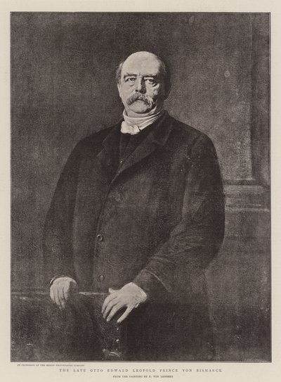 The Late Otto Edward Leopold Prince von Bismarck by German School