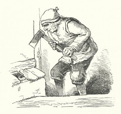The Man And The Snake by German School