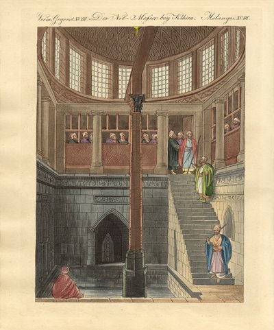 The Nilometer on the island of Rawda near Cairo by German School