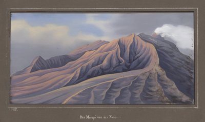 The North Side of the Merapi as Seen from 4686 Feet, November 1836, Pl.VII from Topographischer und Naturwissenschaftlicher Atlas zur Reise durch Java, by Dr. Fr. Junghuhn, Magdeburg, 1845 by German School