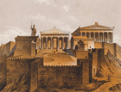 The Propylaea, Ancient Athens, Greece by German School