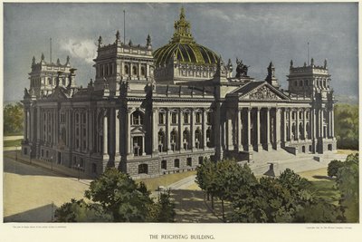 The Reichstag Building in Berlin by German School