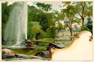 The Schlossgarten and Karlsruhe Palace in Karlsruhe, Germany by German School