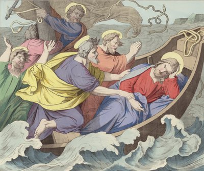 The Tempest on the Sea by German School