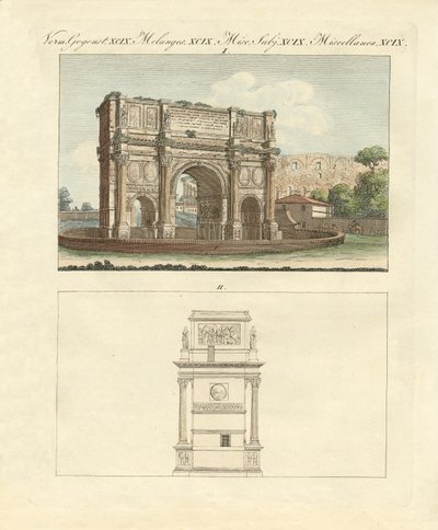The Triumphal Arch of Emperor Constantin in Rome by German School