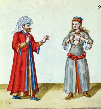 The Turk and the Courtesan by German School