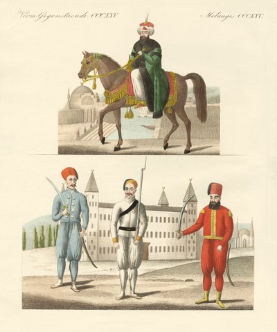 The Turkish Sultan Mahmud and His New Troops by German School