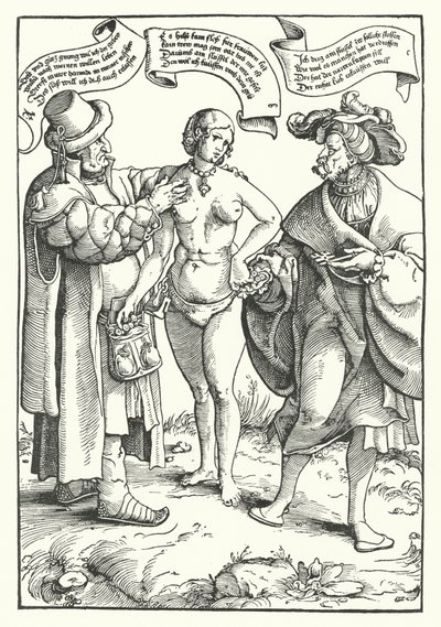 The Unequal Lovers by German School