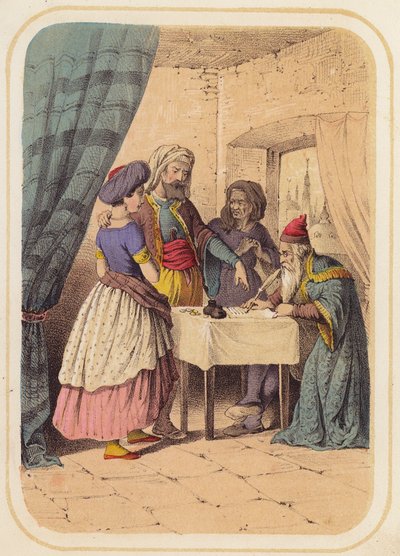 The Bandit, Albondokani, in a Scene from One Thousand and One Nights by German School