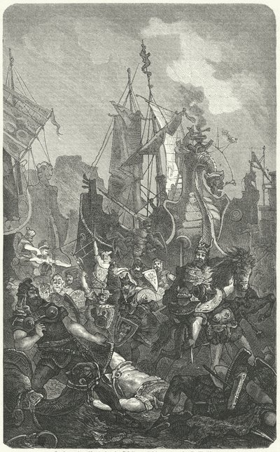 The landing of the Vandals in Africa, 429 by German School
