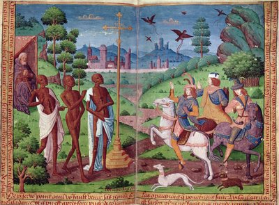 The Legend of the Three Living Men and the Three Dead Men, from the Book of Hours of Charles V by German School