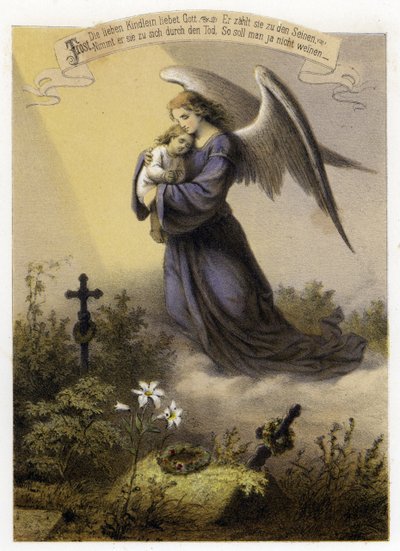 The love of God for a dead child by German School