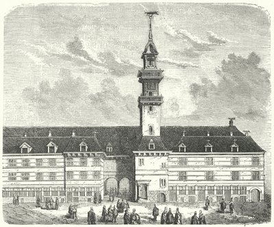 The original Royal Exchange, London (engraving) by German School