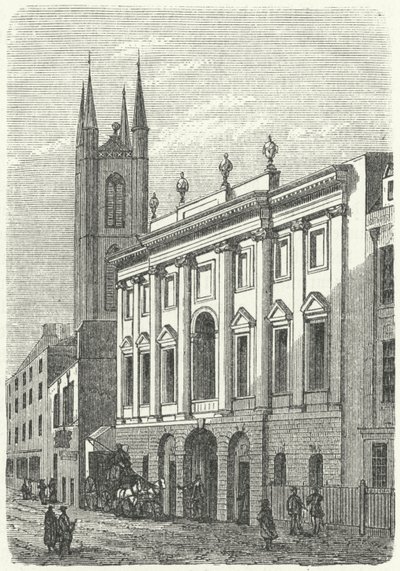 The original home of the Bank of England, Walbrook, London by German School