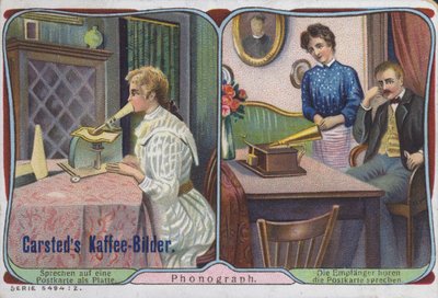 The Phonograph Being Used to Send Voice Messages by German School
