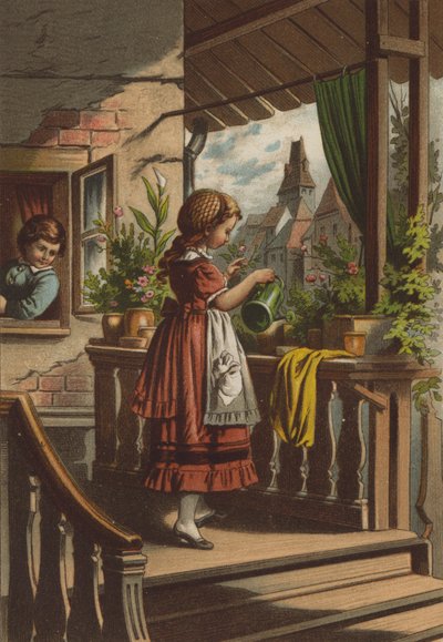 The tale of the siblings by German School