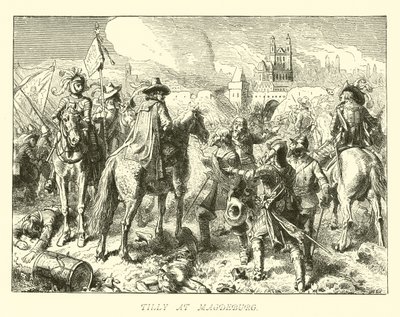 Tilly at Magdeburg by German School