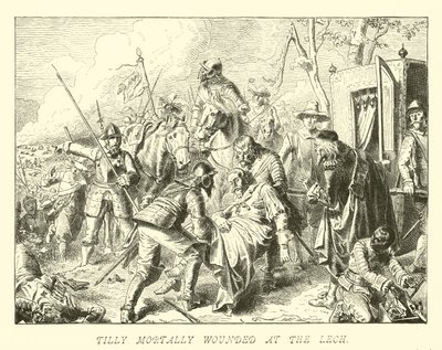 Tilly Mortally Wounded at the Lech by German School